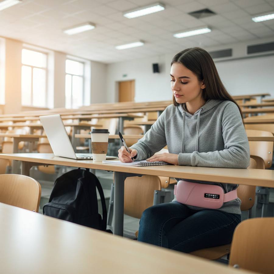 Student using ReliBelt in class